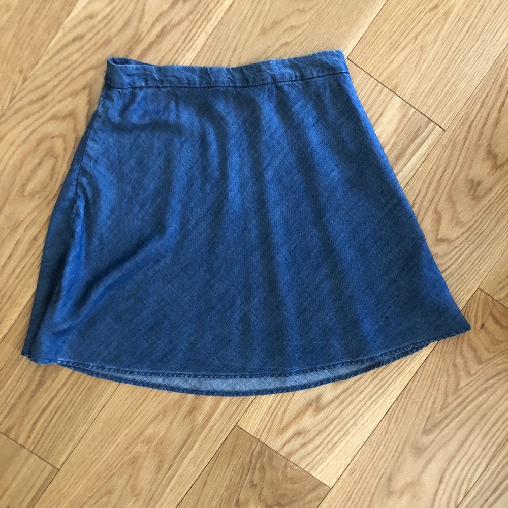 Gap Chambray Skater Skirt